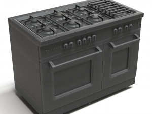 gas range cooker 3D 모델
