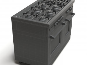 gas range cooker 3D 모델
