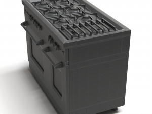 gas range cooker 3D 모델