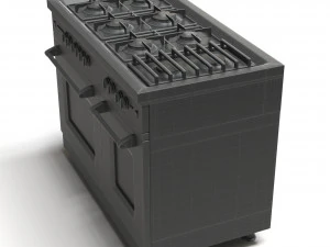 fornello a gas Modello 3D