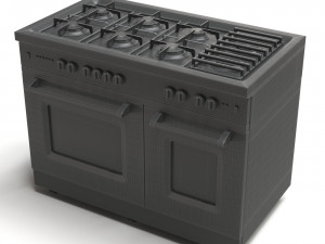 gas range cooker 3D 모델