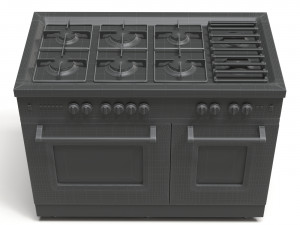 gas range cooker 3D 모델
