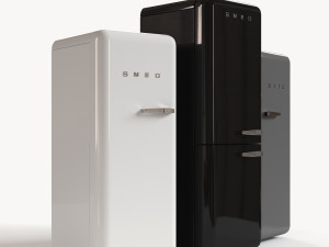 smeg refrigerator Modelo 3D