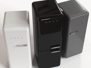 smeg refrigerator Modelo 3D