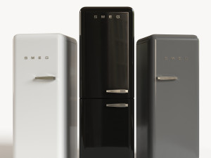 smeg refrigerator Modelo 3D