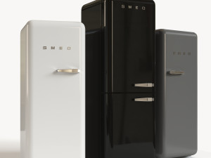smeg refrigerator Modelo 3D