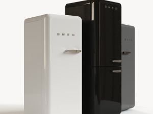 smeg refrigerator Modelo 3D