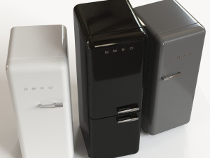smeg refrigerator Modelo 3D