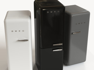 smeg refrigerator Modelo 3D