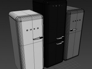 smeg refrigerator Modelo 3D