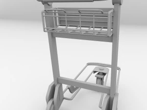 airport trolley 3D Model