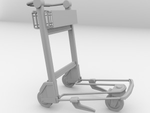 airport trolley 3D 모델