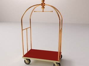 hotel luggage cart 3D-Modell