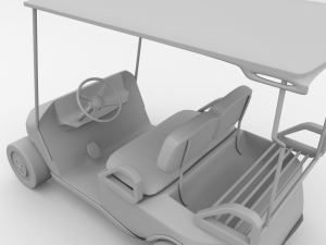 golf cart 3D मॉडल