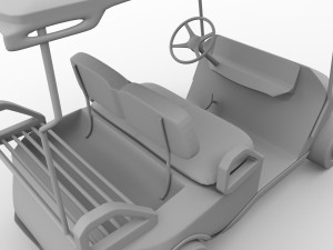 golf cart 3D मॉडल