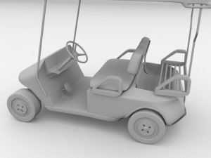 golf cart 3D मॉडल