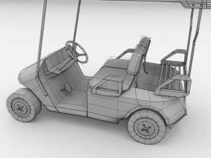 golf cart 3D मॉडल