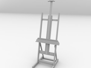 painter easel Model 3D