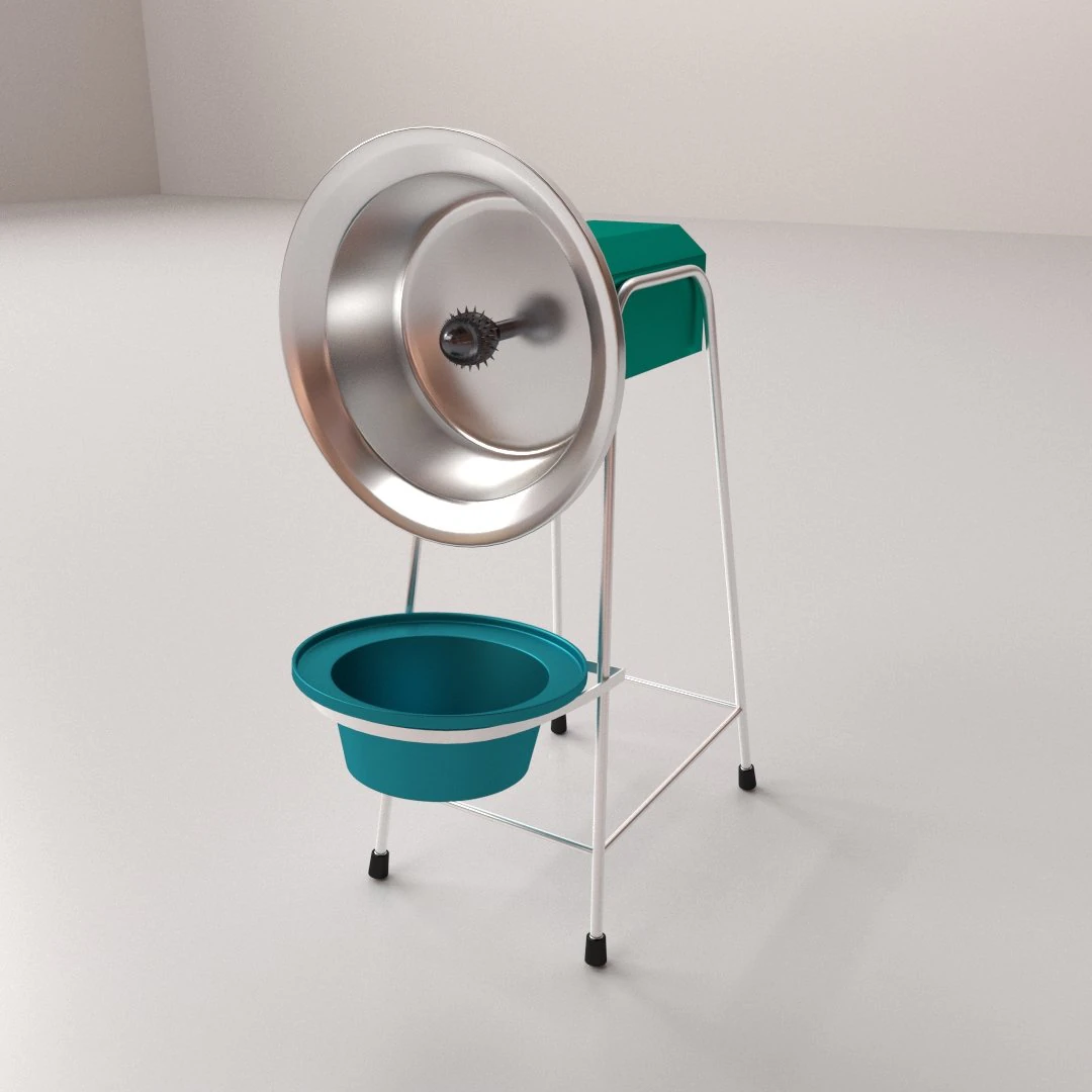 coconut scraper 3D Model .c4d .max .obj .3ds .fbx .stl .blend 