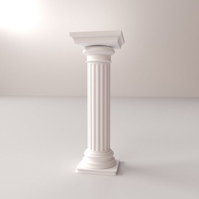 greek column doric 3D 모델 .c4d .max .obj .3ds .fbx .stl .blend 