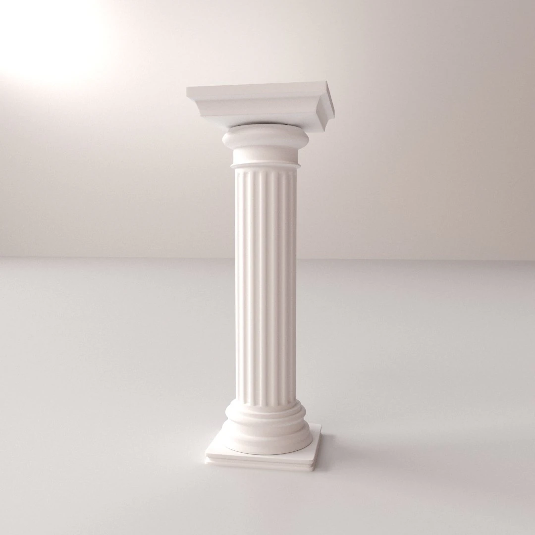greek column doric 3D Model .c4d .max .obj .3ds .fbx .stl .blend 