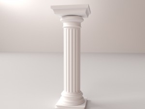 greek column doric 3D Model