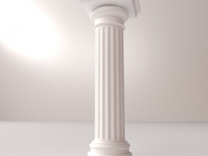 greek column doric 3D 모델