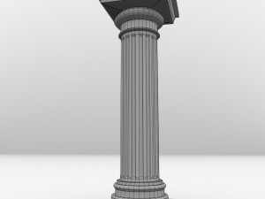 greek column doric 3D 모델