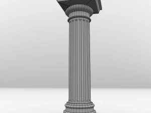 greek column doric 3D Model