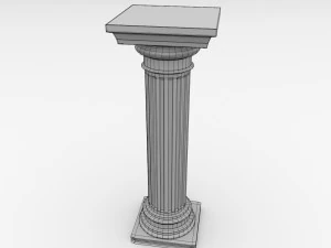 greek column doric 3D Model
