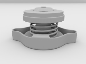 radiator cap 3D 모델