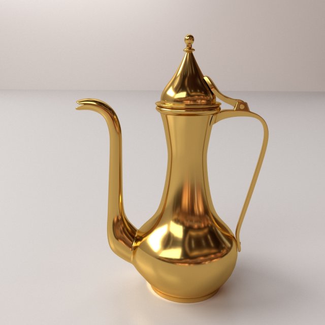 russian teapot 3D Model .c4d .max .obj .3ds .fbx .stl .blend 
