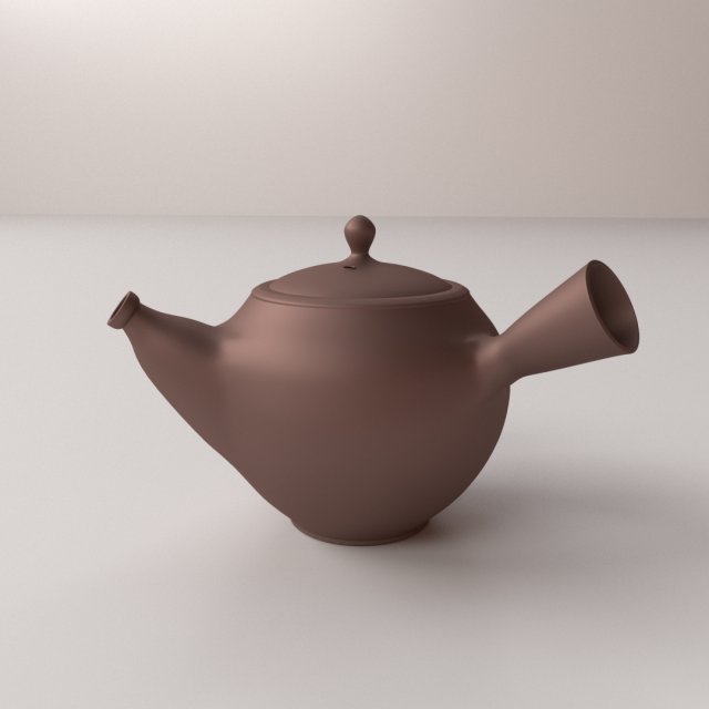 kyusu teapot Model 3D .c4d .max .obj .3ds .fbx .stl .blend 