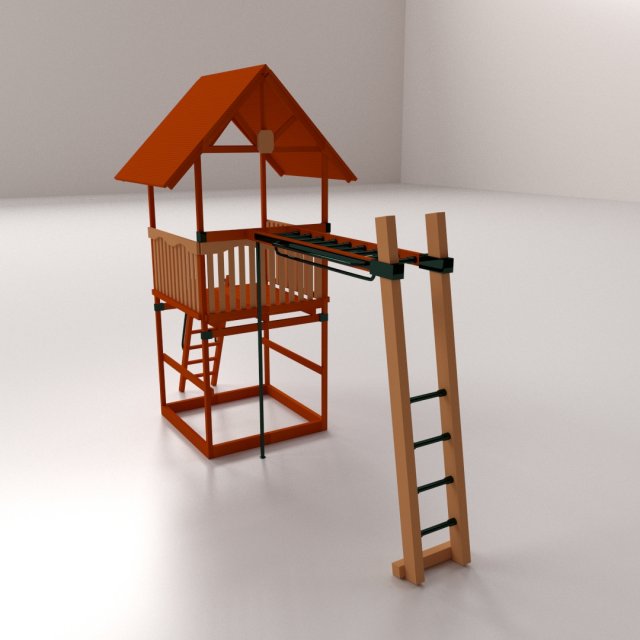 monkey bars 3D-Modell .c4d .max .obj .3ds .fbx .stl .blend 