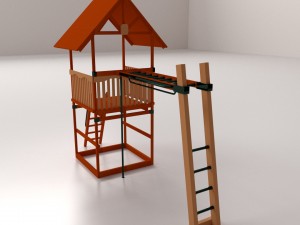 monkey bars 3D Model