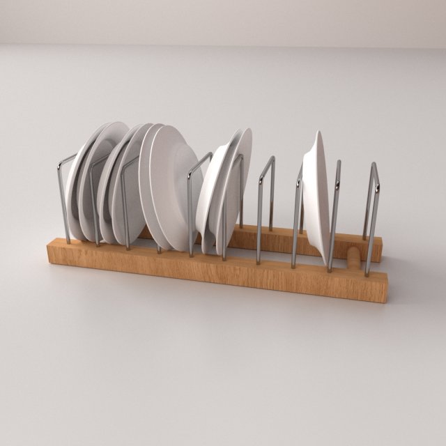 plate rack v2 3D 模型 .c4d .max .obj .3ds .fbx .stl .blend 