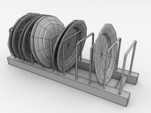 plate rack v2 3D 模型