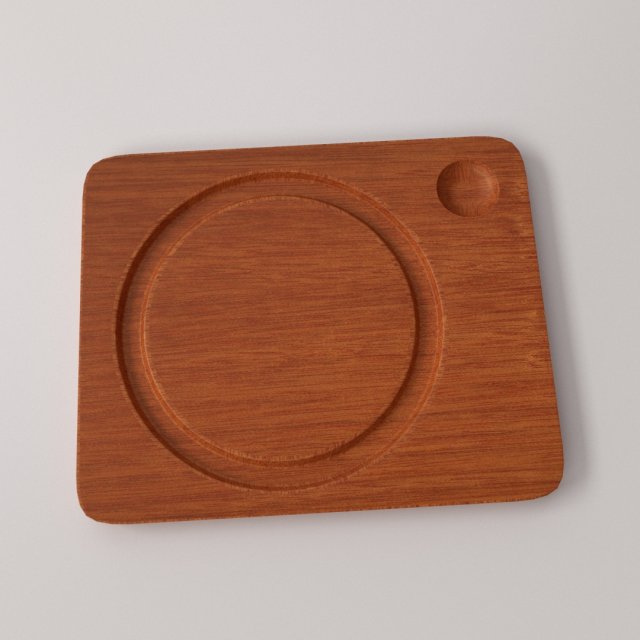 trencher plate 3D Model .c4d .max .obj .3ds .fbx .stl .blend 