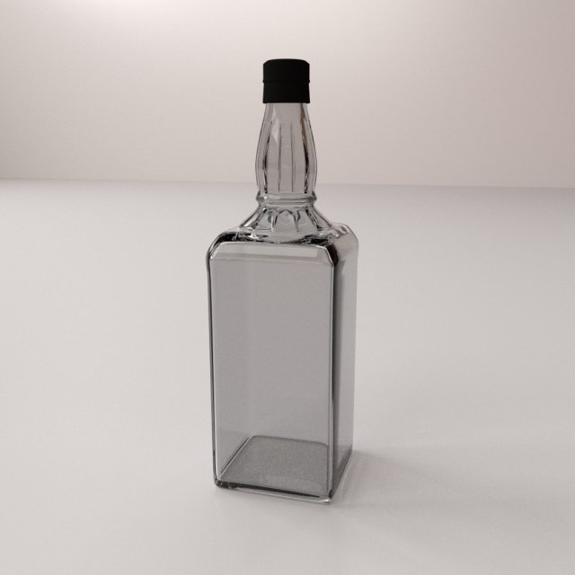 bottle v4 3D Model .c4d .max .obj .3ds .fbx .stl .blend 