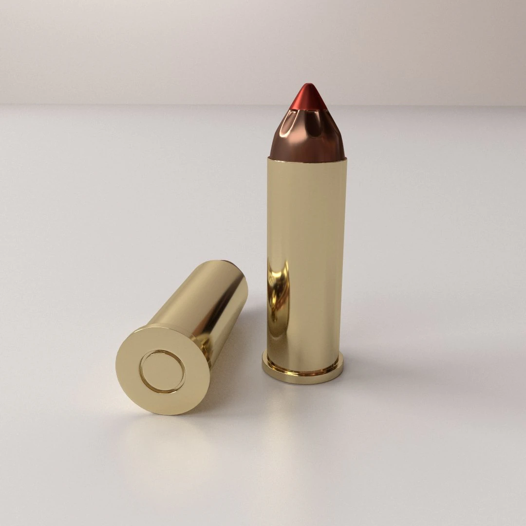 ammunition 44 magnum 3D Model .c4d .max .obj .3ds .fbx .stl .blend