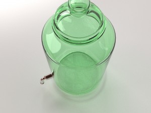 glass drink dispenser 3D मॉडल