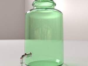 glass drink dispenser 3D मॉडल