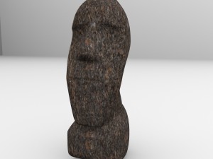 moai statue 3D Model