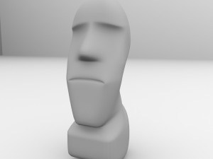 moai statue 3D Модель