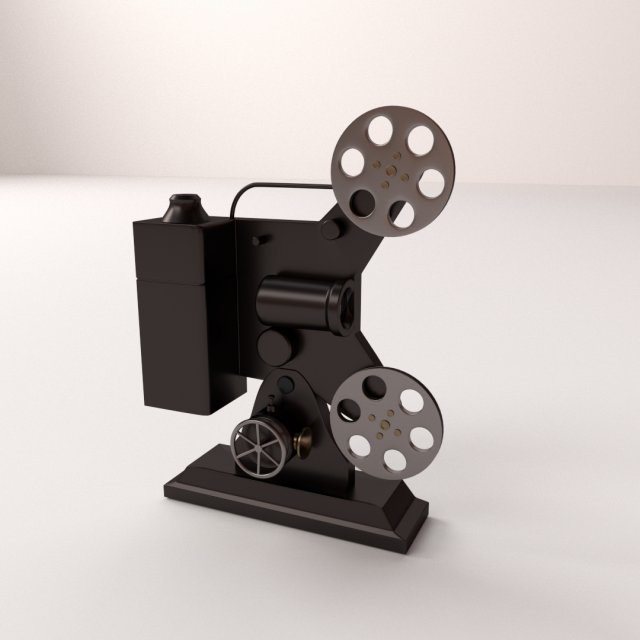 film projector 3D 模型 .c4d .max .obj .3ds .fbx .stl .blend