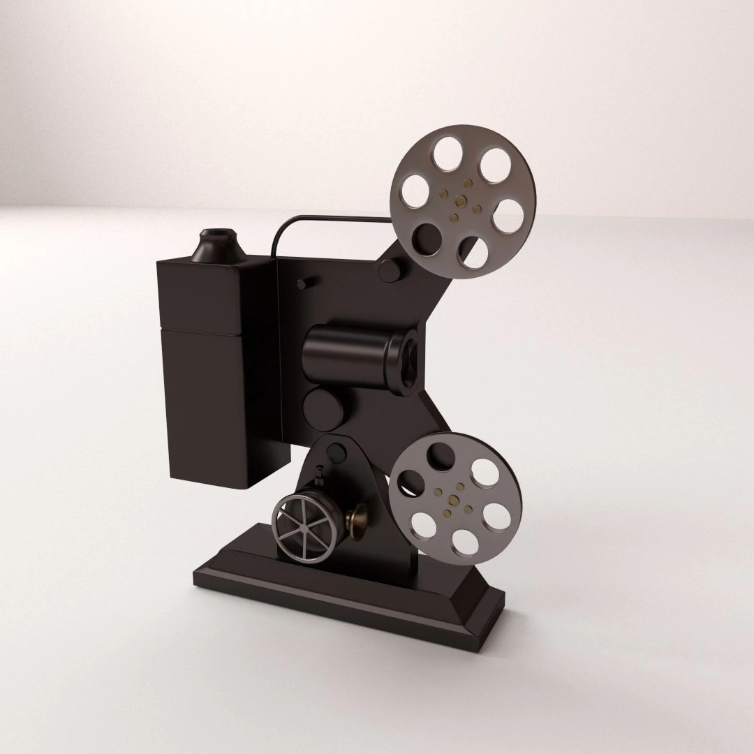 film projector 3D Model .c4d .max .obj .3ds .fbx .stl .blend