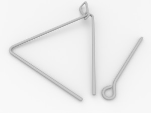triangle instrument Modelo 3D