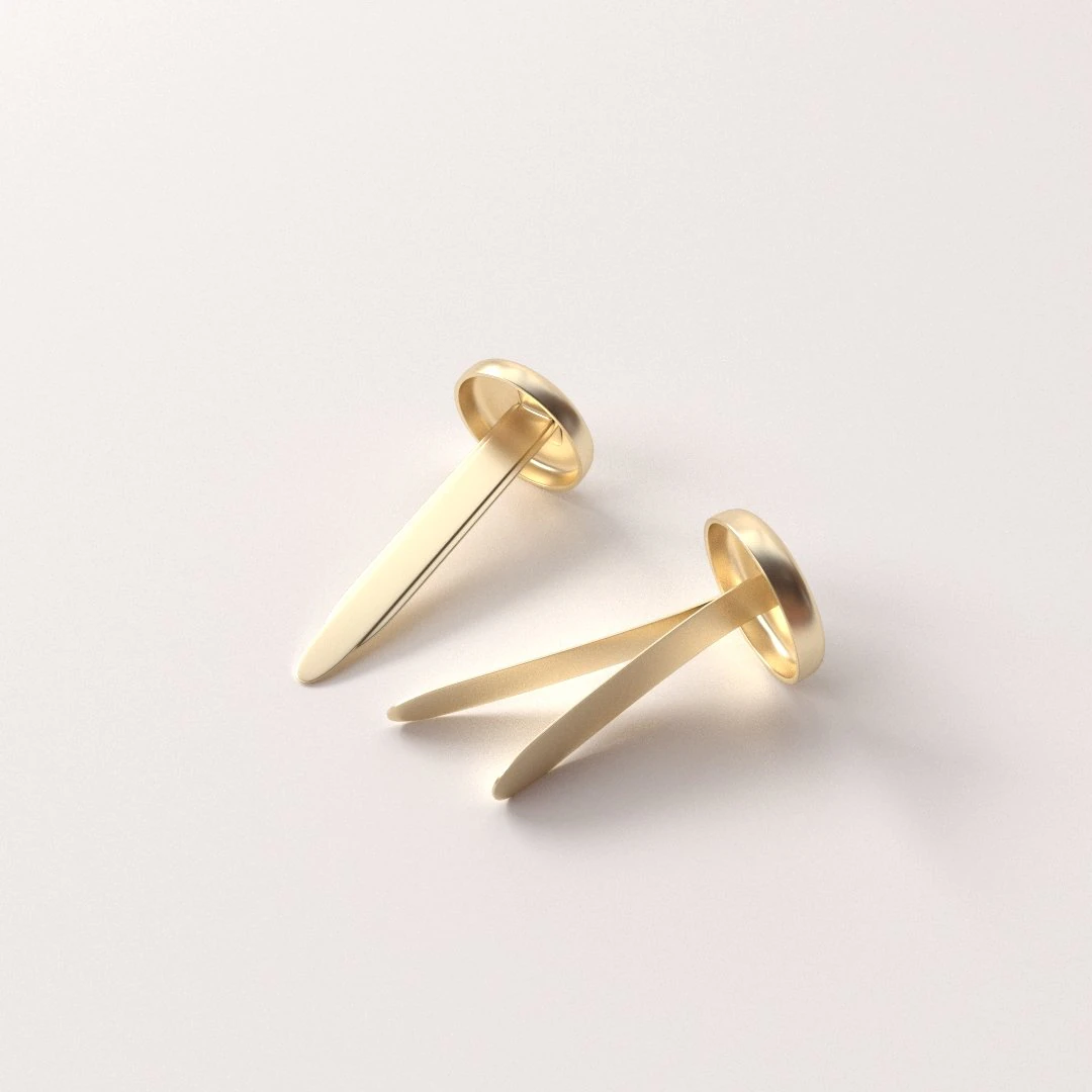 brass fastener 3D Model .c4d .max .obj .3ds .fbx .stl .blend 