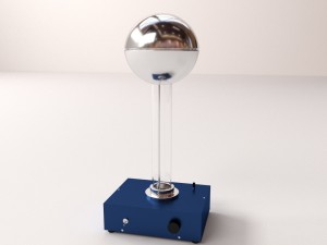 van de graaff generator Modelo 3D