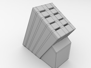 knife block Modèle 3D